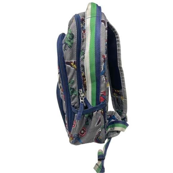 Pottery Barn Kids Marvel Avengers Kids Backpack Grey Superhero School Bag - Picture 3 of 11